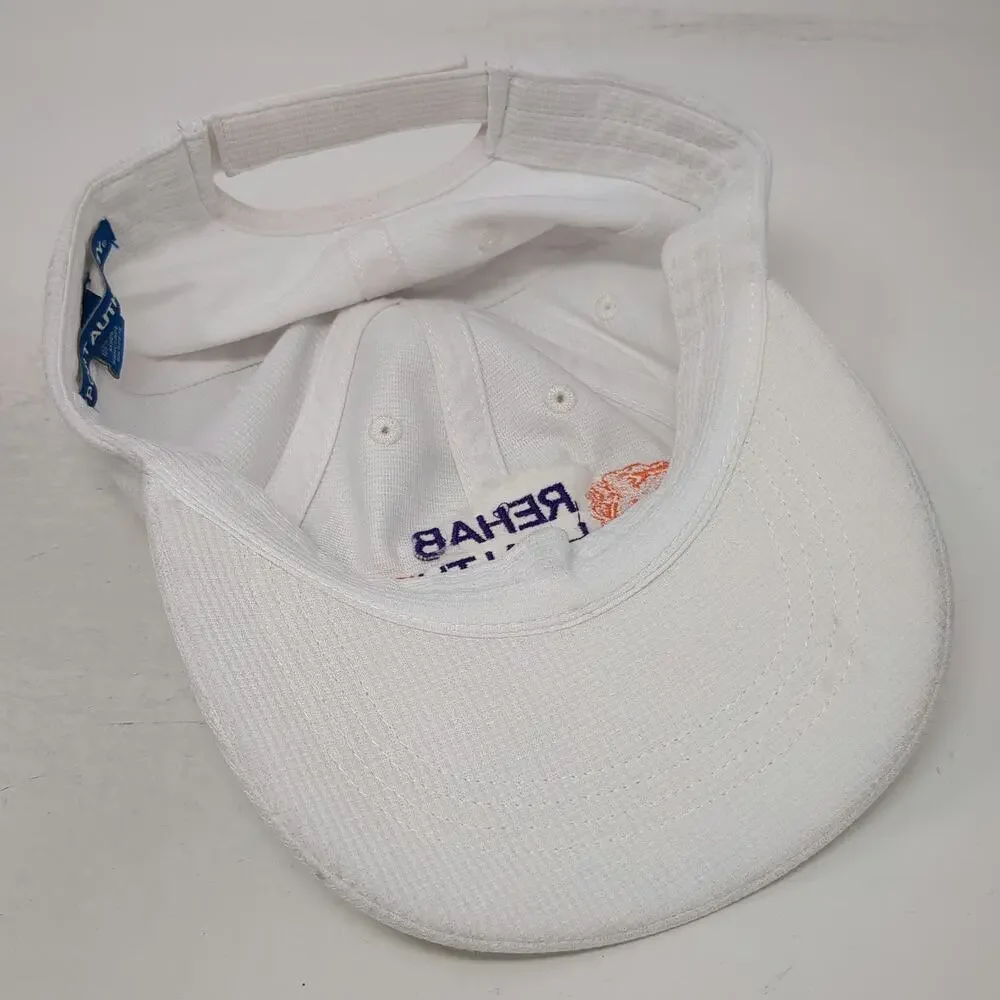 Port Authority Baseball Cap White One Size Rehab Health 360 Logo Strapback Hat